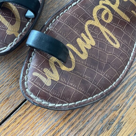 SAM EDELMAN Gemini woven strap sandal/nice condition/10M - Picture 3 of 8